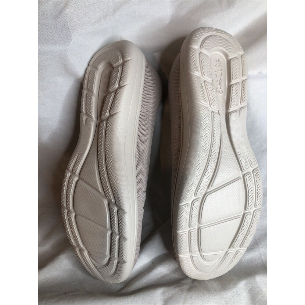 Skechers Women's On-the-GO Flex Radiant Knit Skimmers Summer Taupe Sz 11 NEW - Picture 5 of 8
